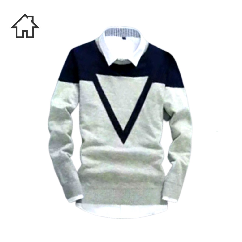 pojok_fashion.co.id - SWEATER RAJUT TRIANGLE TRIBAL SEGITIGA PREMIUM