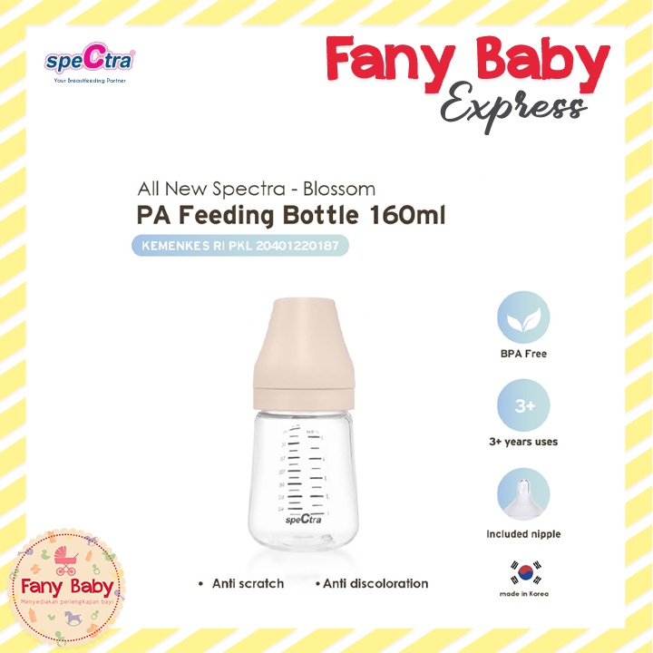 SPECTRA BABY PA FEEDING BOTTLE 160ML WIDE NECK