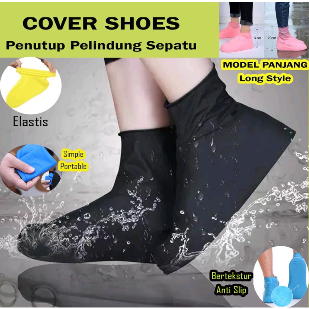 Cover Sepatu Anti Air - Sarung Sepatu Anti Air Waterproof Shoes Cover