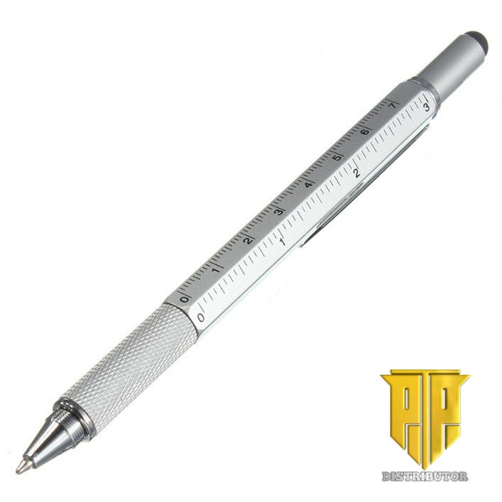 

Taffware Pena Multifungsi Plastik Stylus + Penggaris + Level + Obeng - 9625