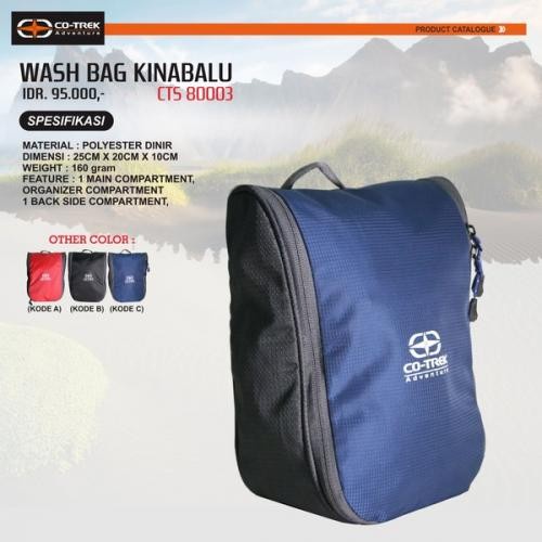 CO-TREK Tas Perlengkapan Mandi / Wash Bag Lipat Co-trek Kinabalu