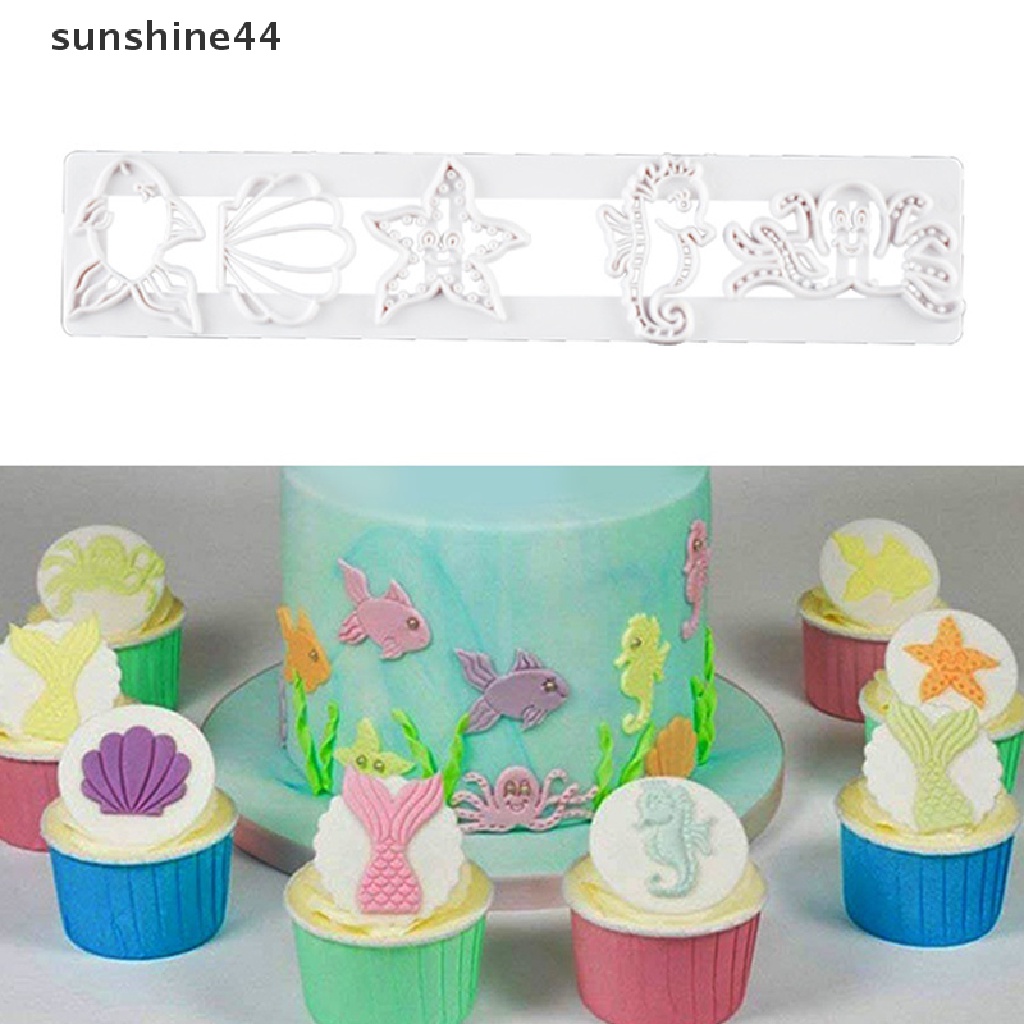 Sunshine Cetakan Fondant Tema Laut Untuk Dekorasi Kue