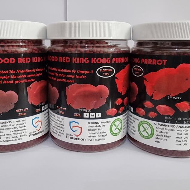 Exotic Life Super Blood Red King Kong Parrot Pakan Parrot &Lohan 333gr - M