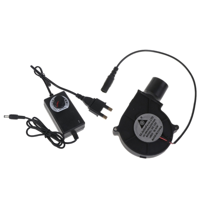 Vivi BBQ Air Blower Portable BBQ Fan Blower Udara Kipas Barbekyu Genggam 12V UK/EU Plug