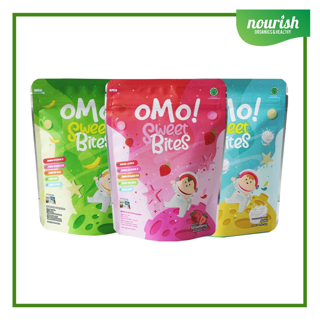 OMO ! OMO Sweet Bites - Omo Healthy Snack Sehat Bayi Anak 15g