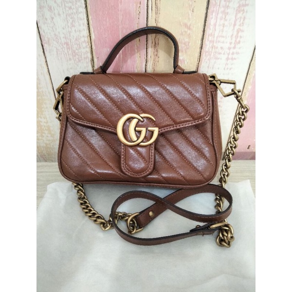 preloved tas Gucci mini ori ball kardus vvgc