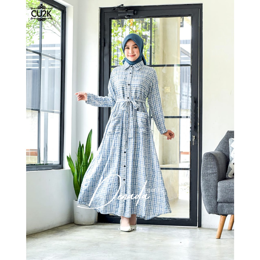 GAMIS DENADA SALUR CU2K | GAMIS TERBARU WANITA | GAMIS CANTIK | GAMIS CASUAL