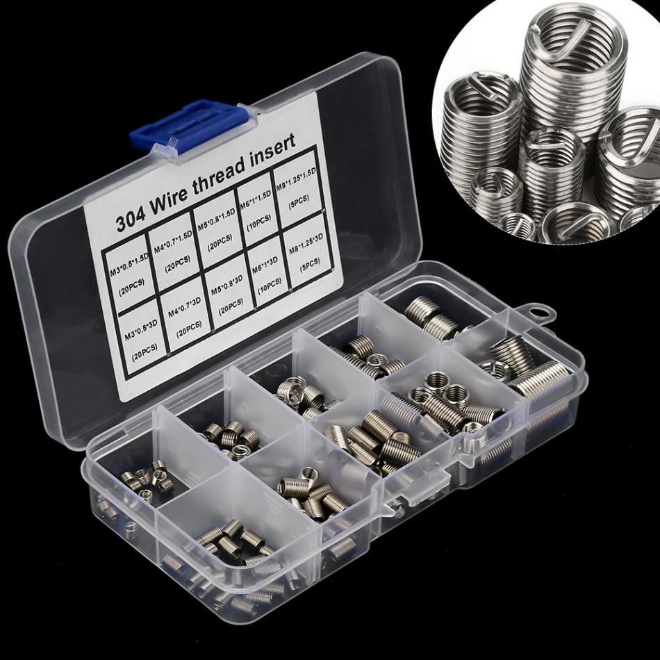 M3-M8 Helical Screw Thread Insert Kit Insert Screws Repair Kit Screw Wire Sleeve Thread Repair