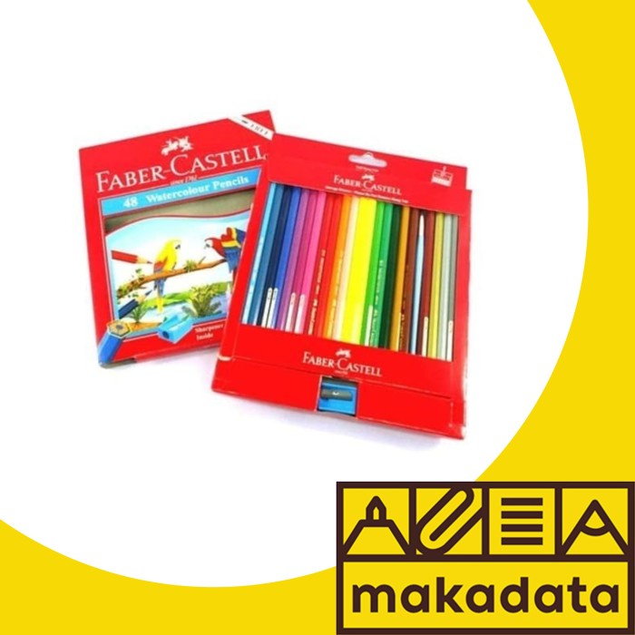 

PENSIL WARNA COLOR PENCIL FABER CASTELL 48 WARNA WATERCOLOUR MURAH