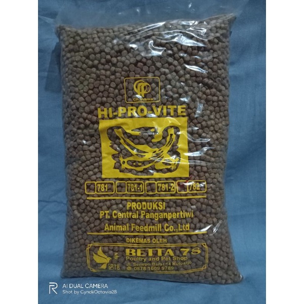 HIPROVITE Pakan Ikan Lele Pakan Ikan Mujair dan Gurame 1kg