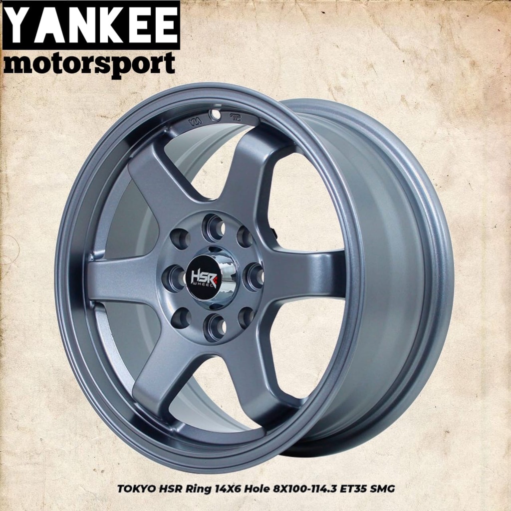 Velg Mobil Ring 14 HSR TOKYO buat yaris, kijang, mirage, lancer, brio dll