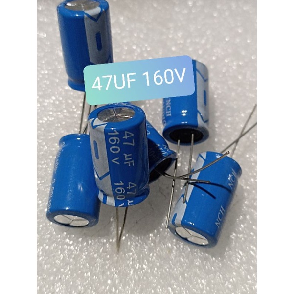 ELCO 47UF 160V 47 UF 160 VOLT KAPASITOR ELKO 47UF 160V