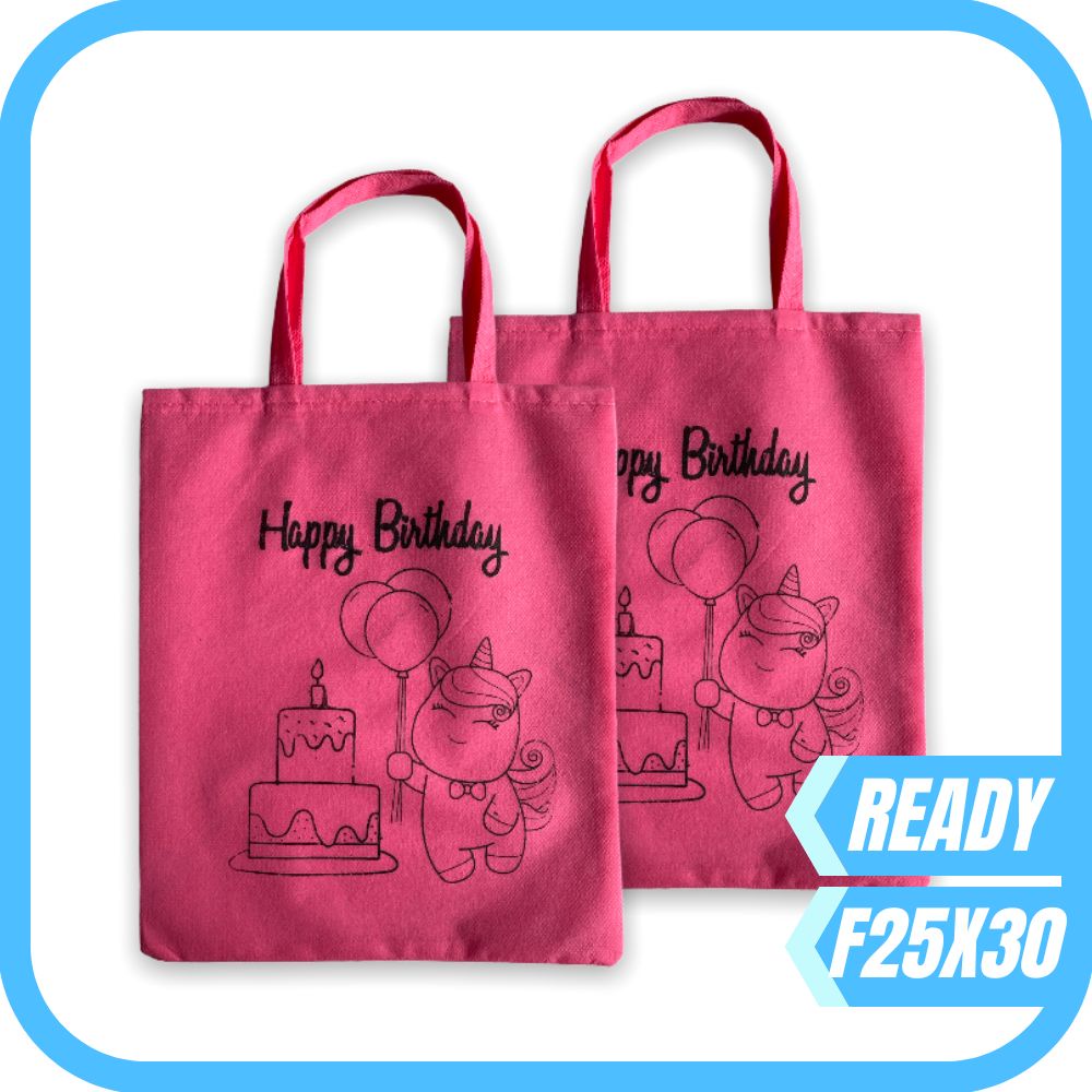 Promo Termurah Tas Bingkisan Snack Ultah Perlengkapan Pesta Ulang Tahun Birthday MOTIF HBD CAO KUE B