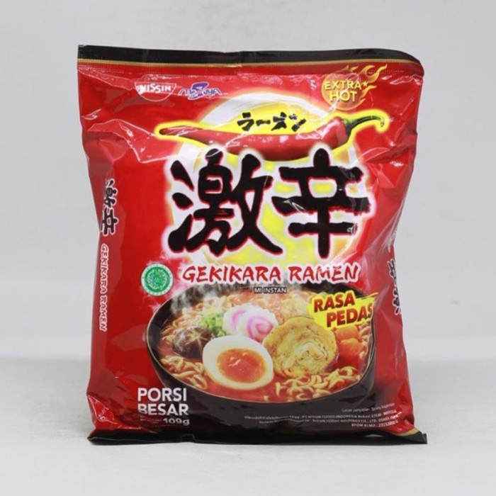 

NISSIN Mie Instant Gekikara Ramen Pedas Pack 120gr