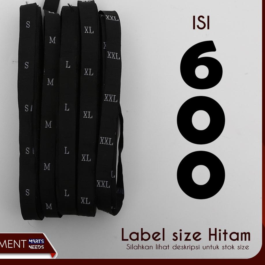 

➫ LABEL SIZE BORDIR HITAM ISI 600 PCS ㊢