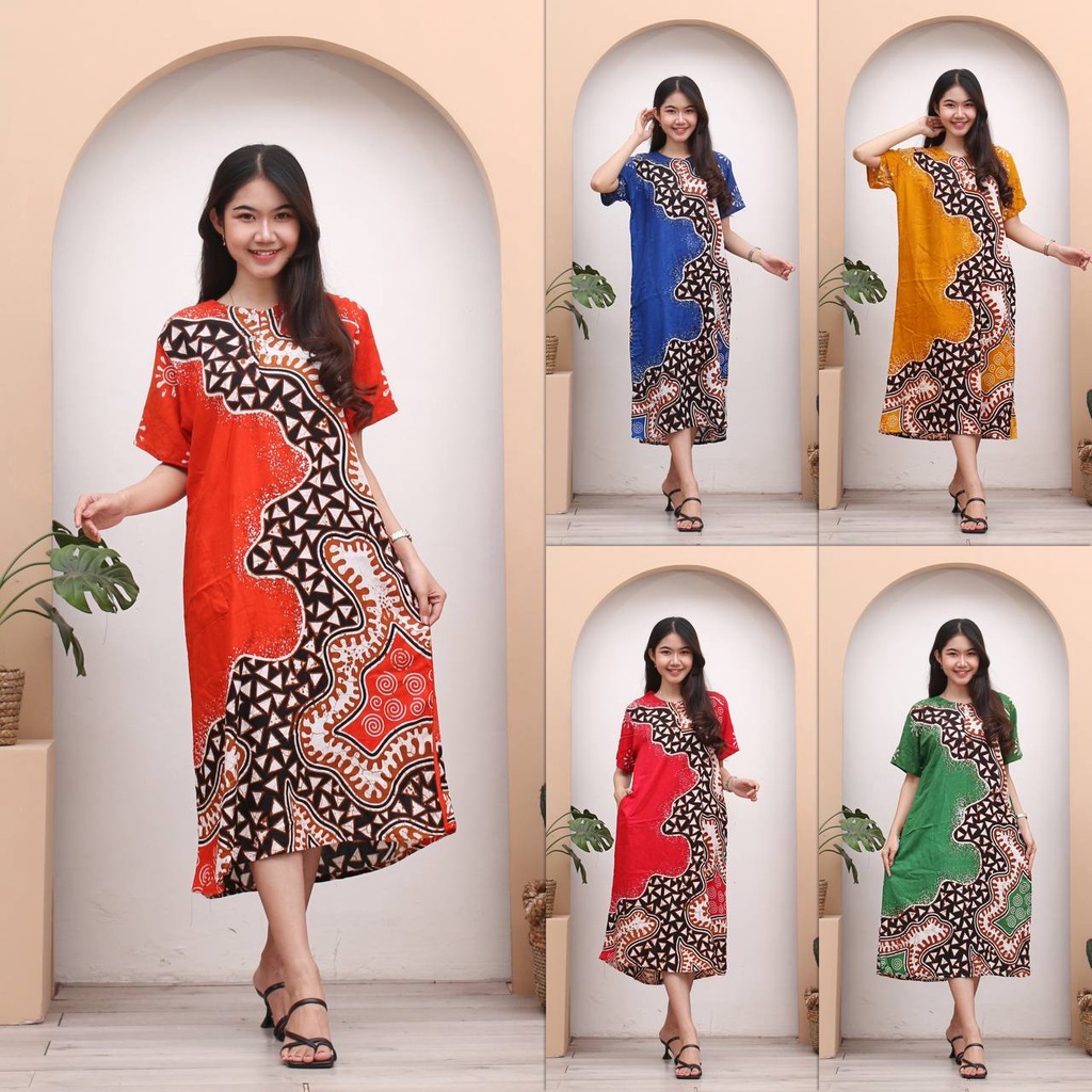 Daster batik AURORA daster murah batik busui rayon halus (HD-4850) terlaris