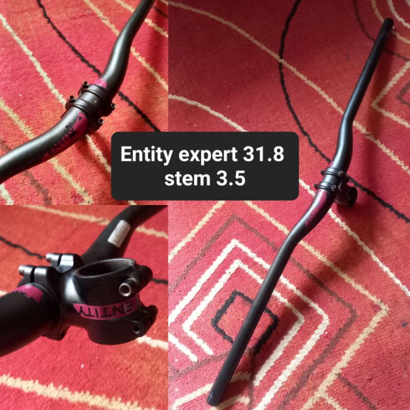 sepaket handlebar dan stem entity expert lepasan siskiu d7 not kore renthal funn e13