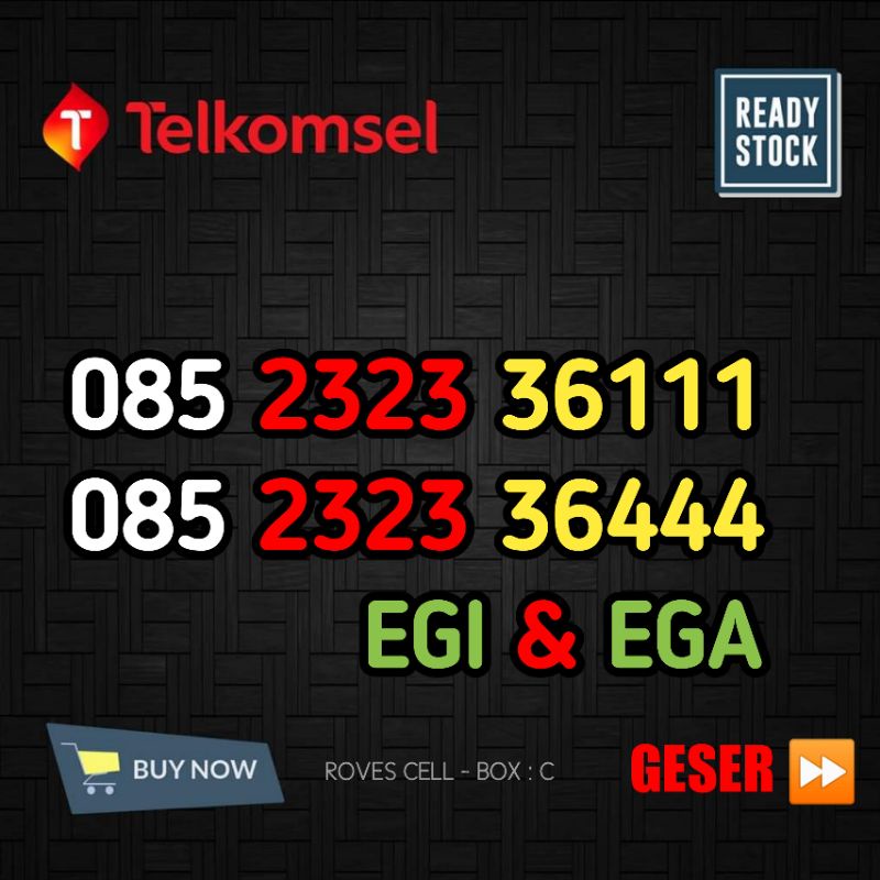 NOMOR CANTIK TELKOMSEL TRIPLE 111 444 ABAB 2323 TRIPEL AS 36111 36444 EGI DAN EGA 6111 6444