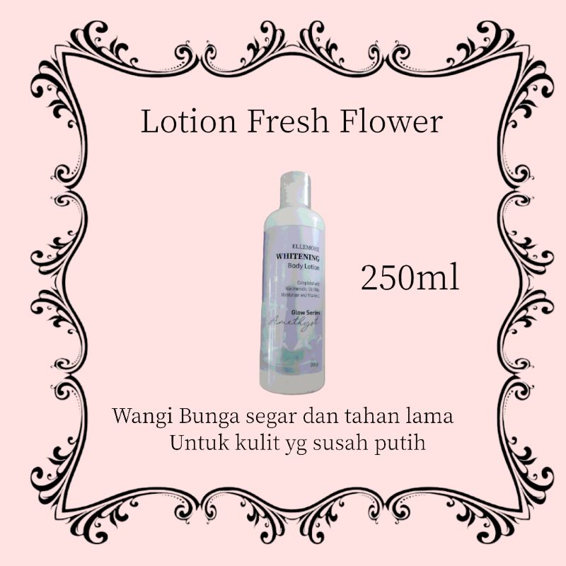 Body Lotion GLOW SERIES , ELLEMORE Whitening Lotion Hand body lotion Premium 250ml