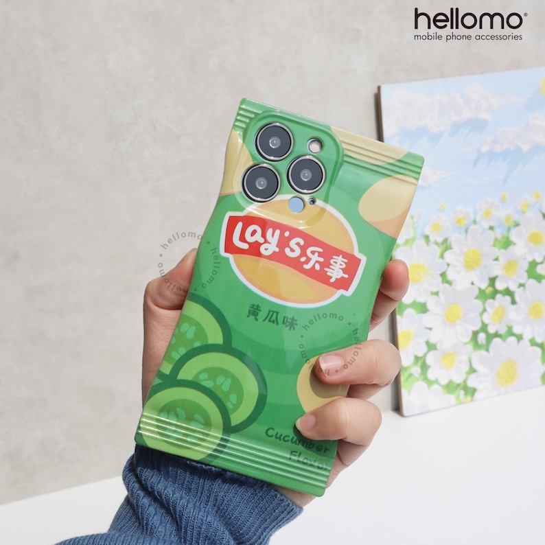 Candy Phone Case iPhone Motif Snack LAYS Casing Softcase Lucu iPhone