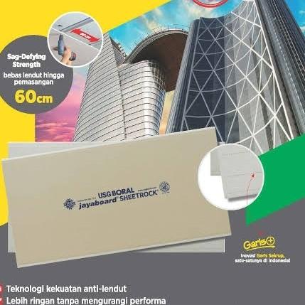 GIPSUM JAYABOARD / GYPSUM JAYABOARD 12MM (1,2 X 2,4mm)