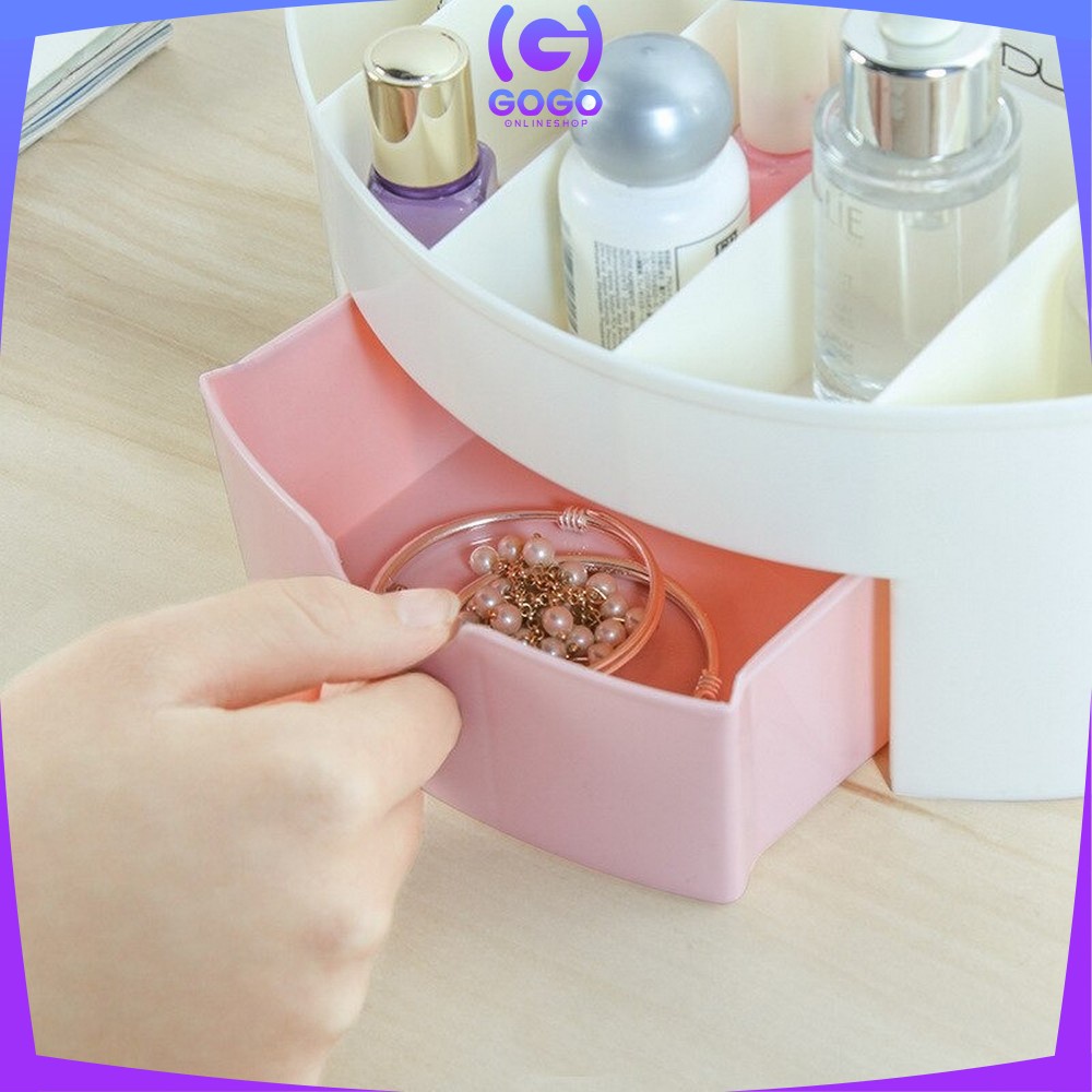 GOGO-K33 Rak Kosmetik Mini Serbaguna Desktop Storage Box Organizer Multifungsi / Make Up Storage