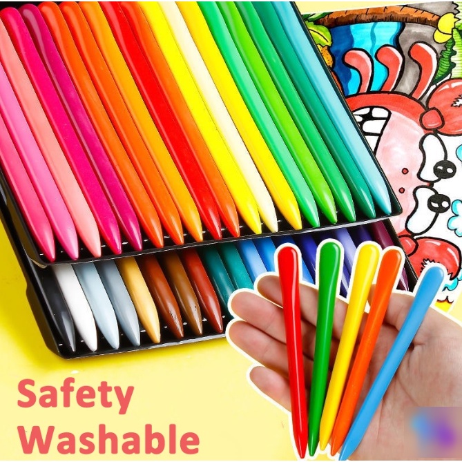 

TrustedStore168 HIGH QUALITY Crayon Lab Non Toxic Crayon Triangular Crayon Lab Triangle Crayon Plastik Anti Kotor Tangan