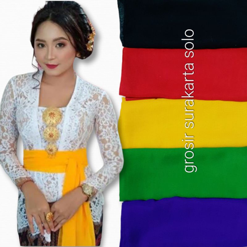 Selendang Bali / selendang sifon/ Sampur Polos