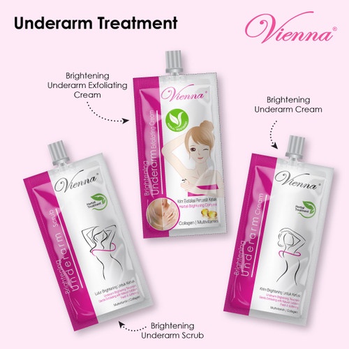 VIENNA Brightening Underarm Treatment 30ml Pemutih Ketiak selangkangan | Exfoliating | Scrub | Cream