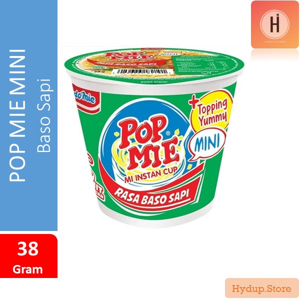 

Pop Mie | Popmie Kuah Rasa Baso Sapi Cup Topping Yummy 38 Gr
