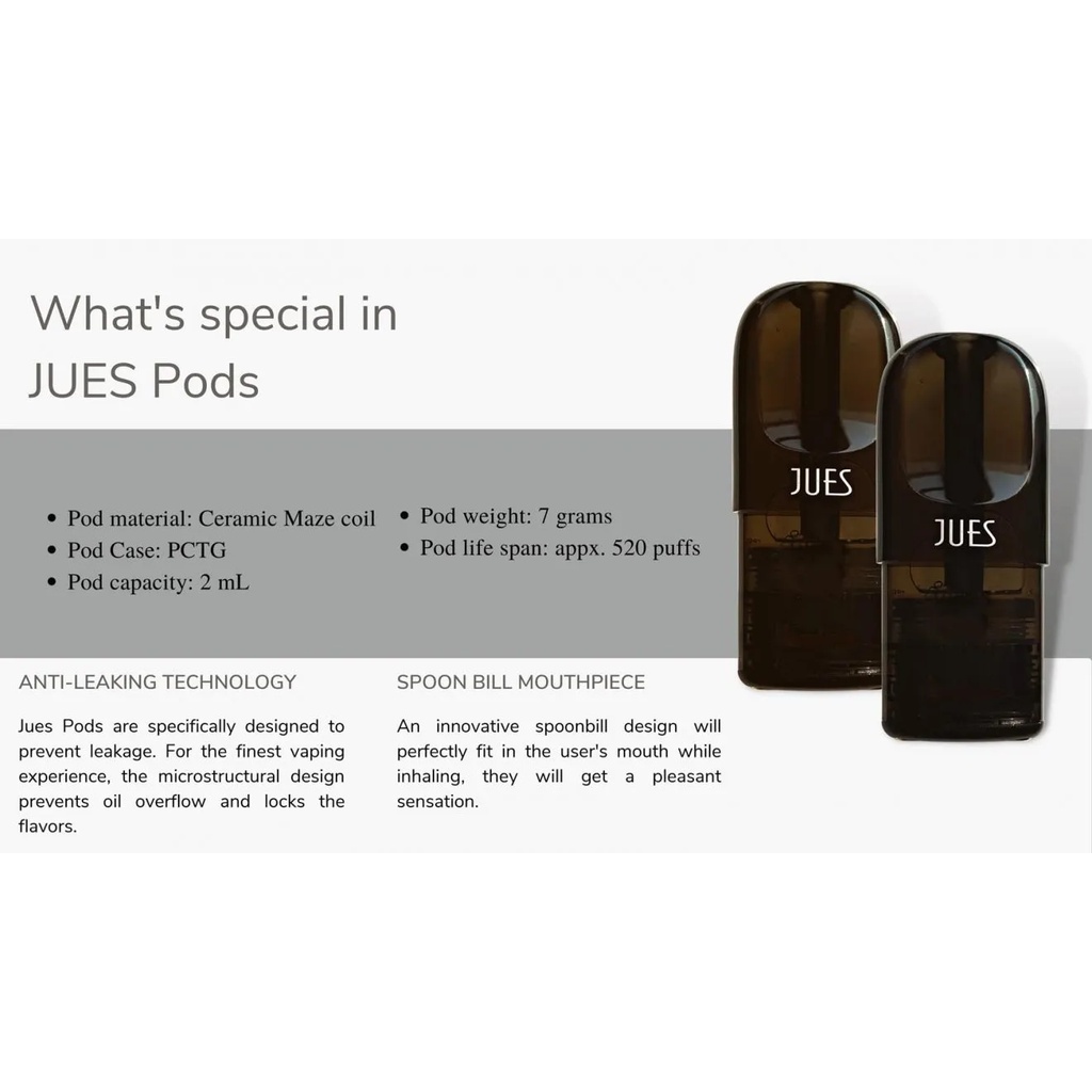 JUES POD CERAMIC PRO In Stock Original 100% - Semua Rasa (Relx Infinity Essential Compatible)