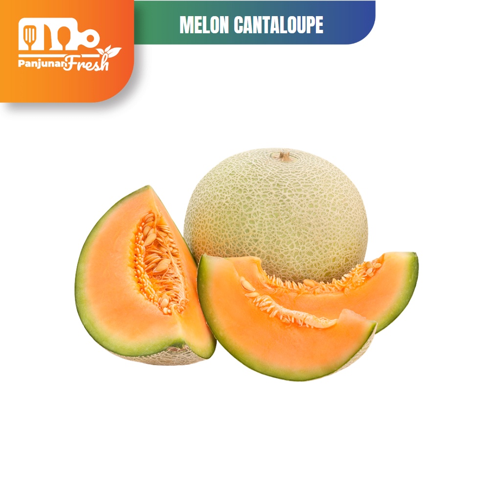 

BUAH MELON ORANGE / MELON CANTALOUPE JEPANG/ MELON MERAH 1.5 KG - 2 KG