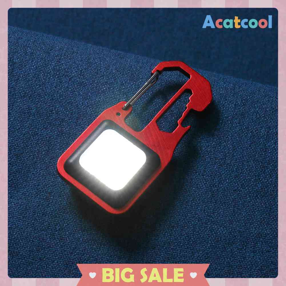 Lampu Senter Portable 4 Mode Pembuka Botol Rechargeable Untuk Camping Hiking Outdoor