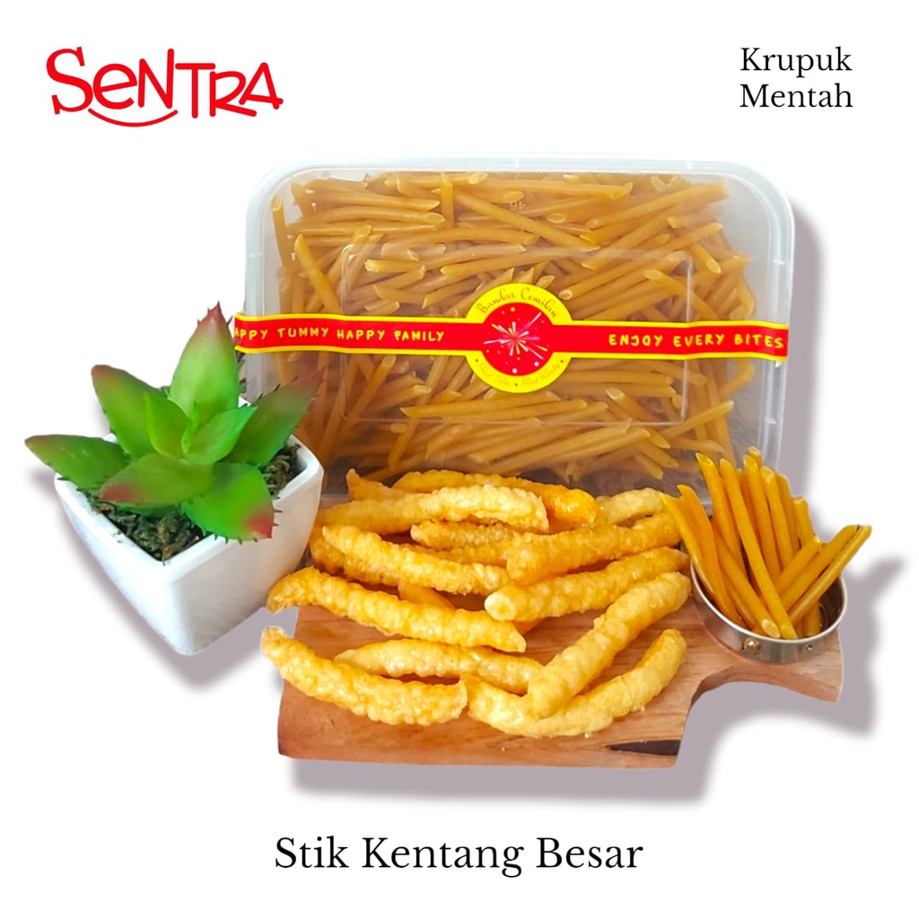 

Kerupuk Stik Kentang Besar || Kerupuk Kering Mentah Box Premium