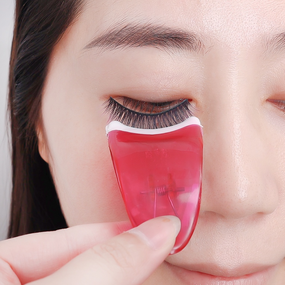 1pc Klip Aplikator Bulu Mata Palsu Extension Keriting Mini Warna Acak Untuk Makeup