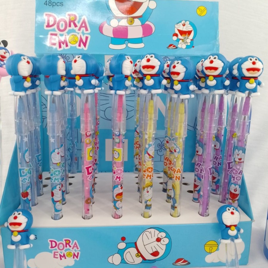 

PENSIL SUSUN DORAEMON LUCU MOTIF UNIK PENSIL PELURU HARGA MURAH KARAKTER DORAEMON