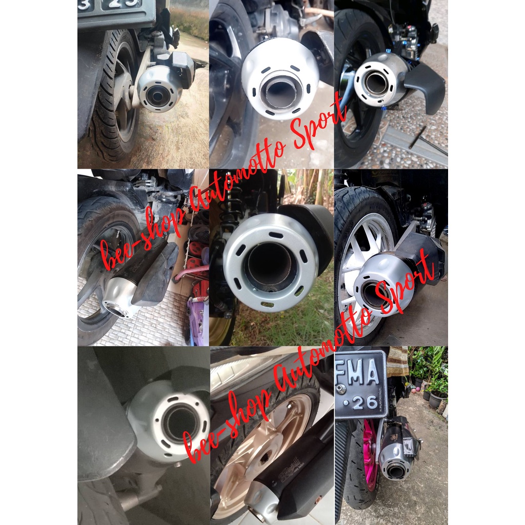 CORONG KNALPOT BLUE RAINBOW - End Muffler Corong Knalpot Tsukigi Vario 125 Vario 150 PCX Universal