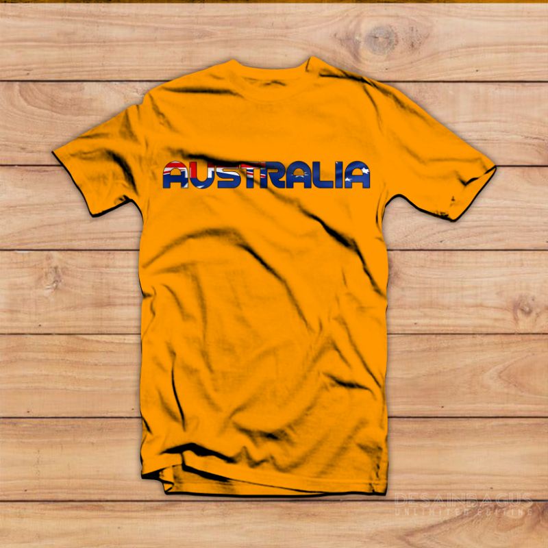 KAOS PIALA DUNIA 2022 TIMNAS AUSTRALIA // Bahan cotton combed 30s // Murah nyaman dipakai
