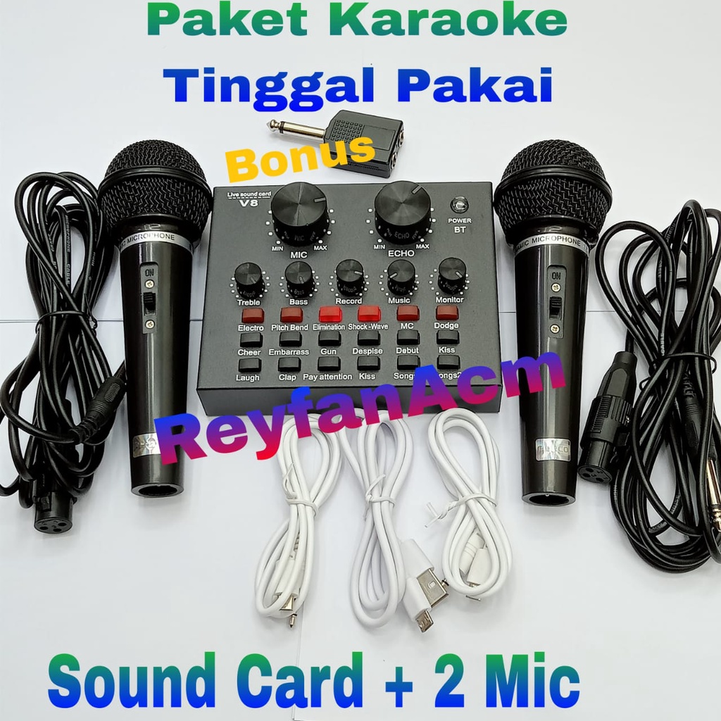 Live Streaming Sound card V8 Mixer SoundCard V8 MIXER Audio USB External Soundcard