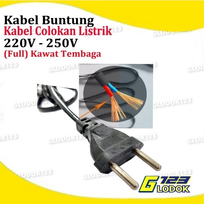 Kabel Buntung Kabel Power AC Cord Kabel Listrik
