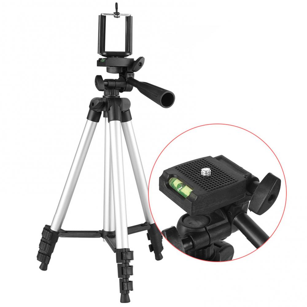 Weifeng (Original) Tripod Stand 4Section Aluminium with Brace Tripod HP Kamera Action Camera Universal Digital/Video Camera Camcorder Tripod Stand Tripod for Camera Smartphone Live Broadcast Aluminum Alloy Photo Holder Fishing Lamp Stand