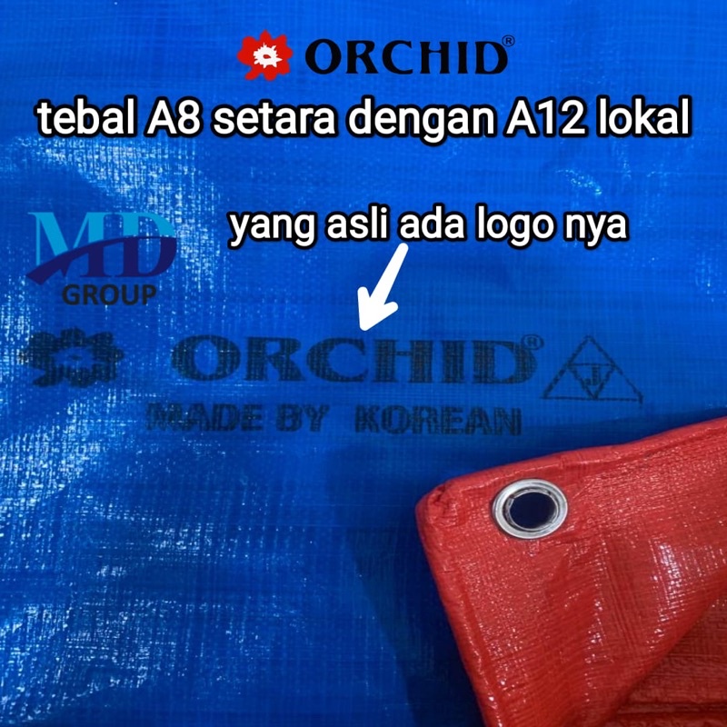 Terpal orchid terbaik kualitas super costum ukuran ex. 6x10 6x12 7x9 7x8 6x7 3x4 2x2 6x8 8x9  dll harga grosir, korean orchid kuat awet dan murah harga permeter