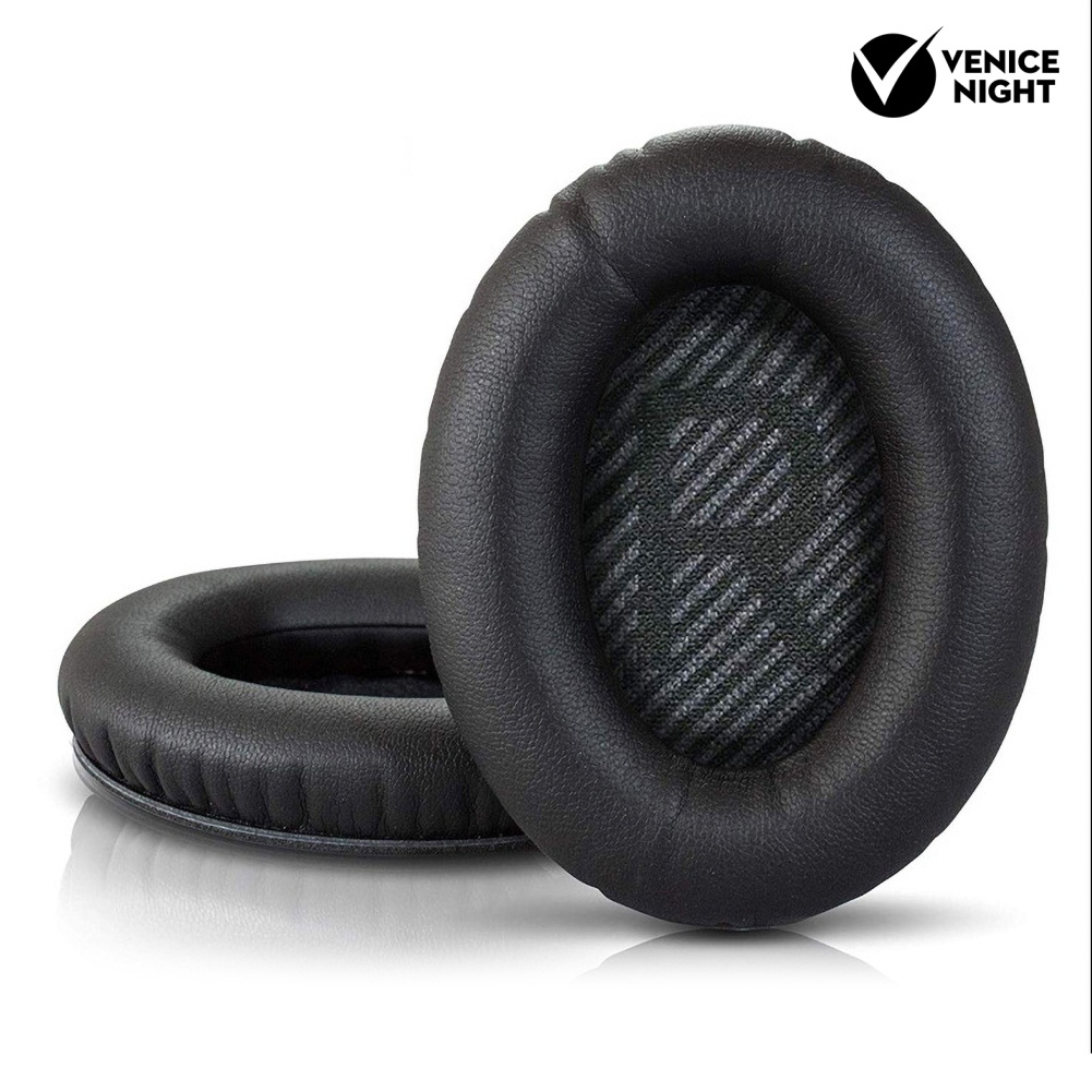 (VNEP) (Berkabel) 1 Pasang Bantalan Telinga Headphone Busa Lembut Nyaman Pengganti untuk BOSE QC 35 Ⅱ