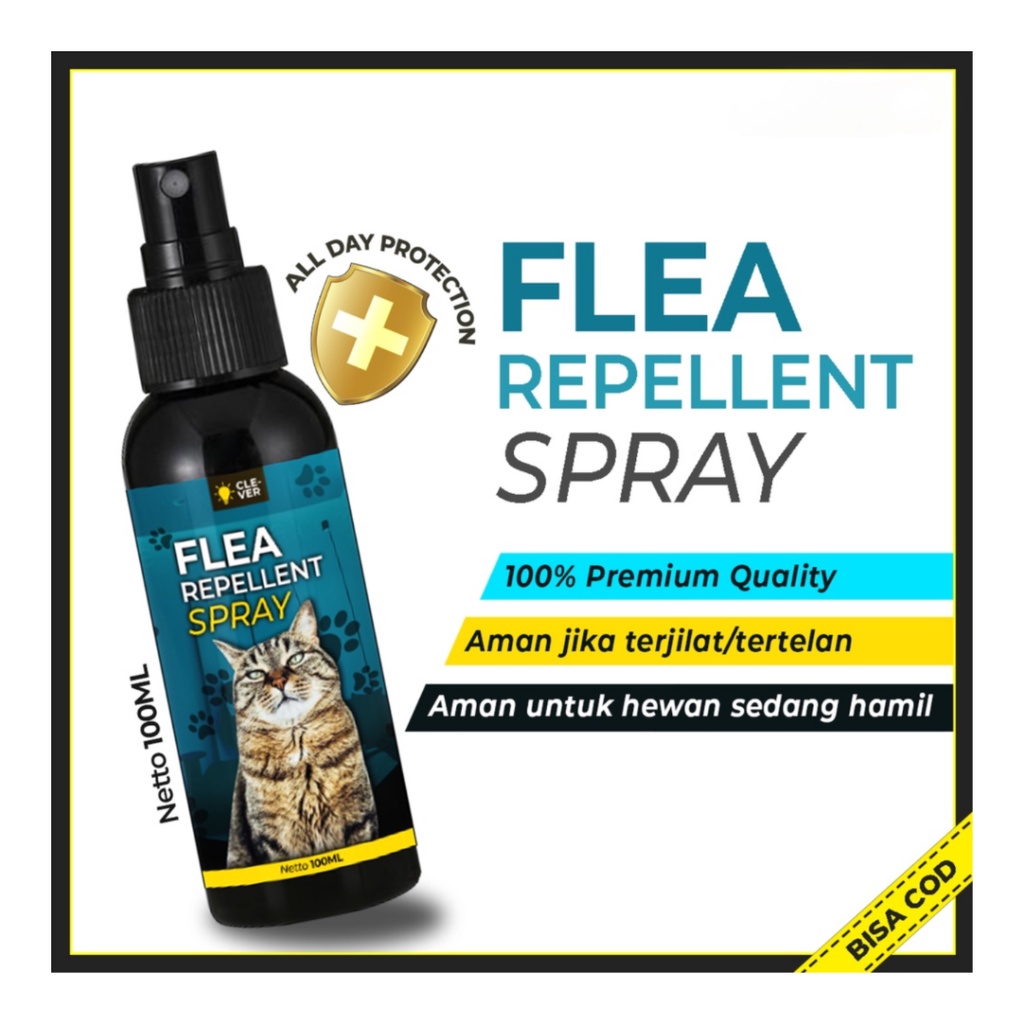 FLEA REPELLENT SPRAY 100mL - Pembasmi dan Pencegah Kutu Kucing / Obat Anti Kutu Kucing Anabul Kelinci [ CS ]