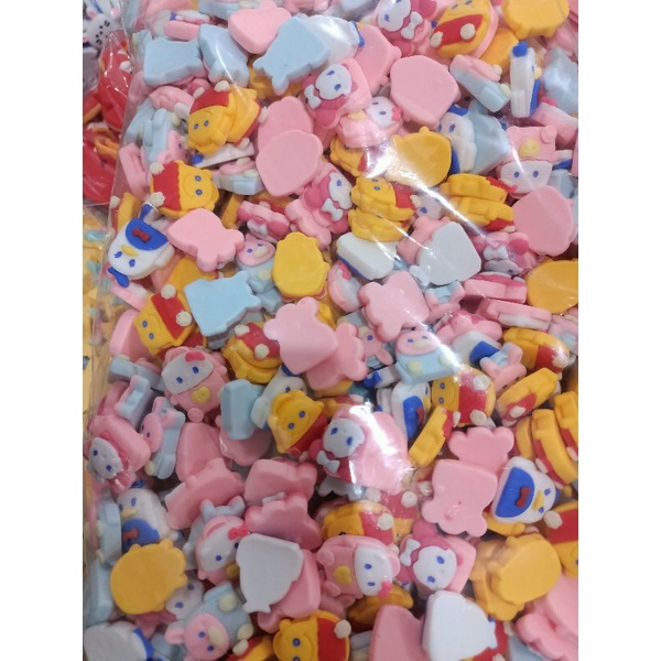 Manik mote clay hello kitty tas mix model isi 500pcs
