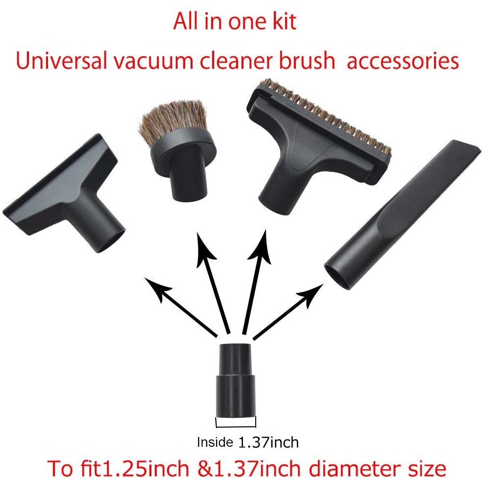 5pcs/set Sikat Suction Tips Nozzle 32mm Sikat Karpet Vacuum Cleaner Part Accessories Sparepart Universal Vacuum Cleaner