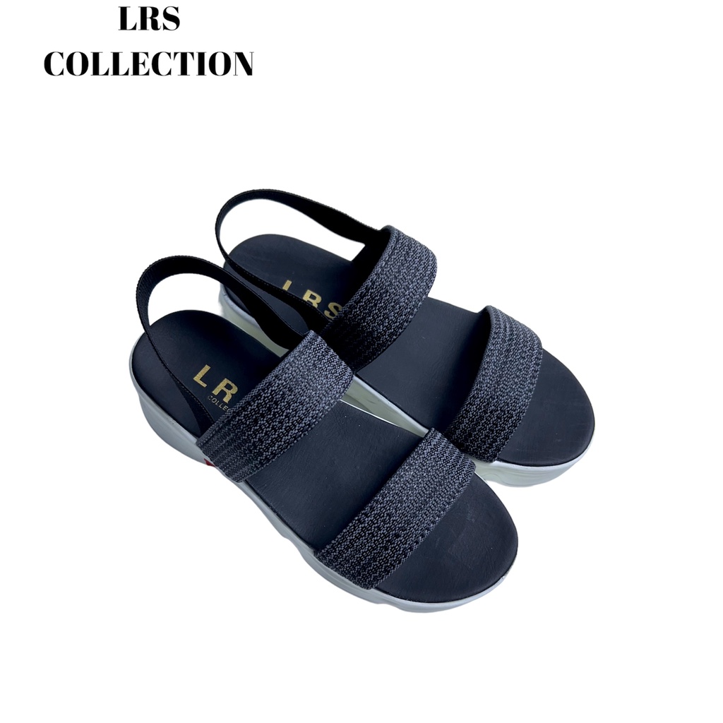 sandal wanita lrs collcetion ban dua webing insole high