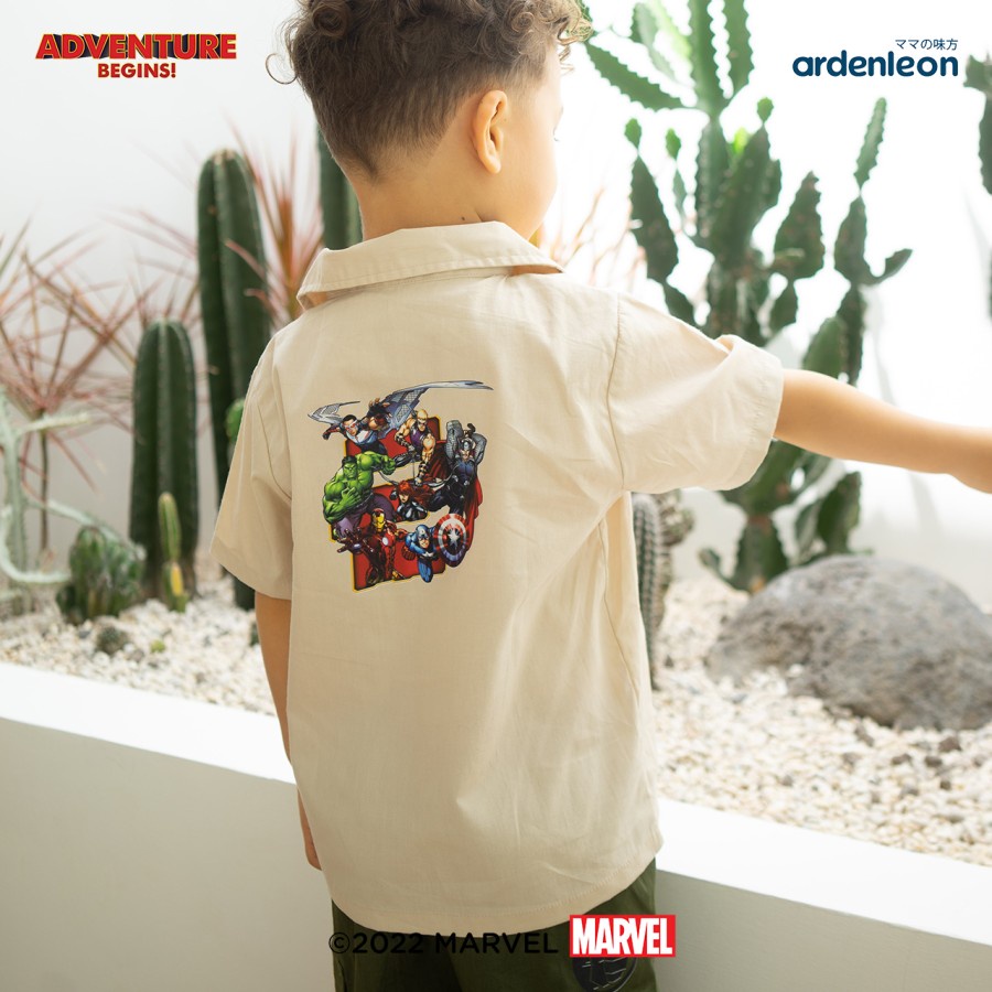 Arden leon Marvel Avengers Boys Collar Shirt