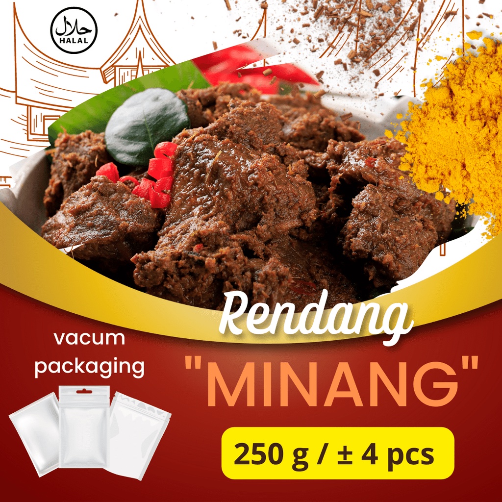 

Rendang Minang Asli Khas Padang 250gr