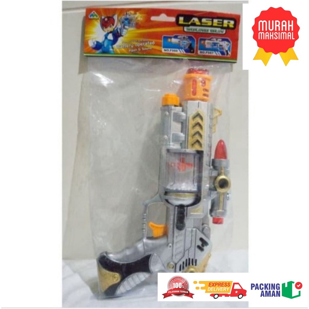 Mainan Tembak Pistol Laser anak sound gun bunyi murah salju fire top infrared seru